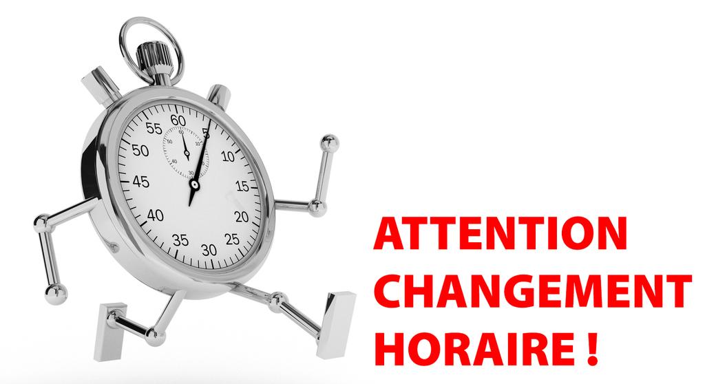 Changement dhoraires